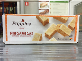 poppies mini carrot cake 80x17,5gr