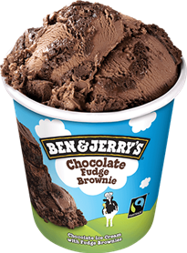 Ola Ben & Jerry's chocolate fudge brownie 12x100ml