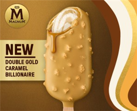 Ola magnum billionaire double gold caramel 20x85ml