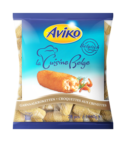 AVIKO GARNAALKROKET 28x70GR LA CUISINE BELGE