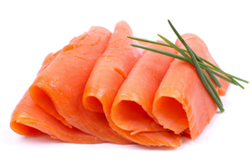 Gold gerookte verse zalm/kg voorgesneden