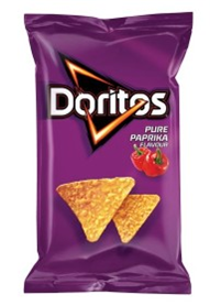 Doritos pure paprika tortilla chips 10x170g