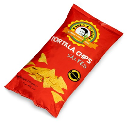 Pablo's choice tortilla chips naturel 12x475gr
