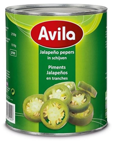 Avila pepers jalapenos schijven 2750gr