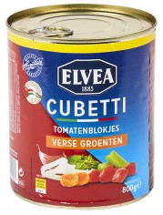 ELVEA CUBETTI MET GROENTEN 800 GR