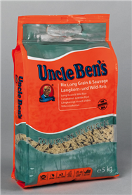 UNCLE BENS WILDE RIJST+LONGGRAIN 5 KG