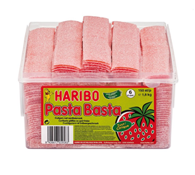 haribo pasta basta aardbei zuur 150st