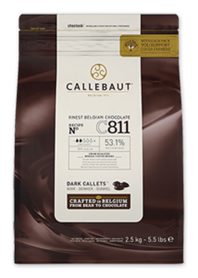 CALLEBAUT CHOCOLADE PASTILLES FONDANT 2.5 KG - 811