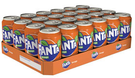 Fanta orange blik 24x33cl