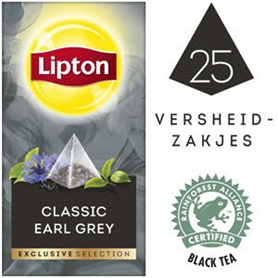 Lipton exclusive selection earl grey tea 25st